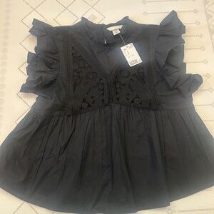 H&M top with lace embellishment